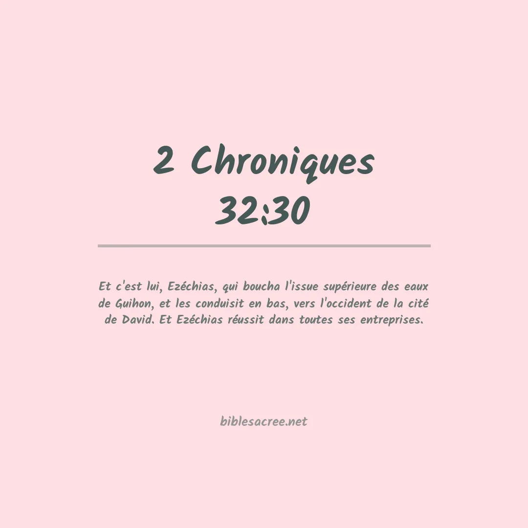 2 Chroniques - 32:30