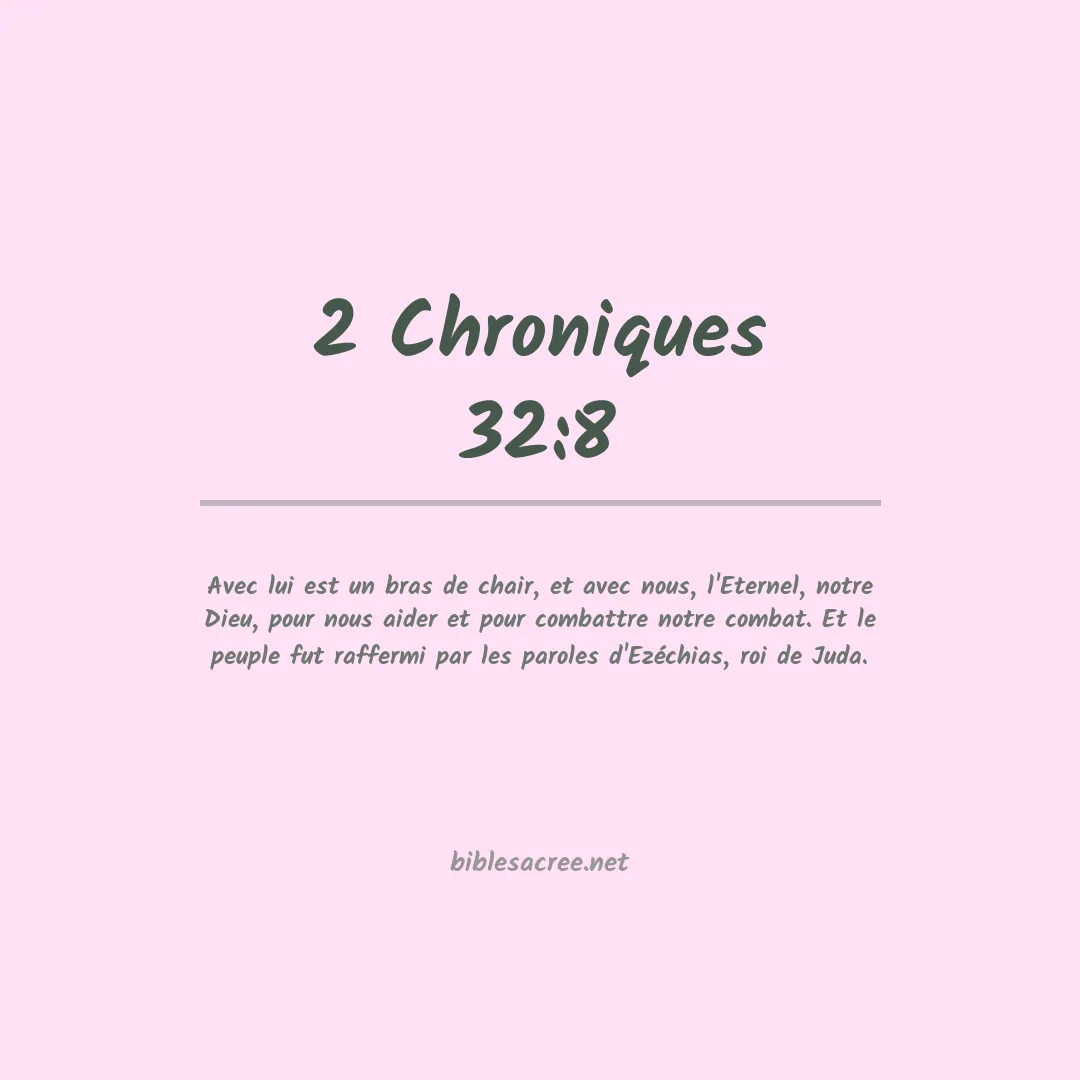 2 Chroniques - 32:8