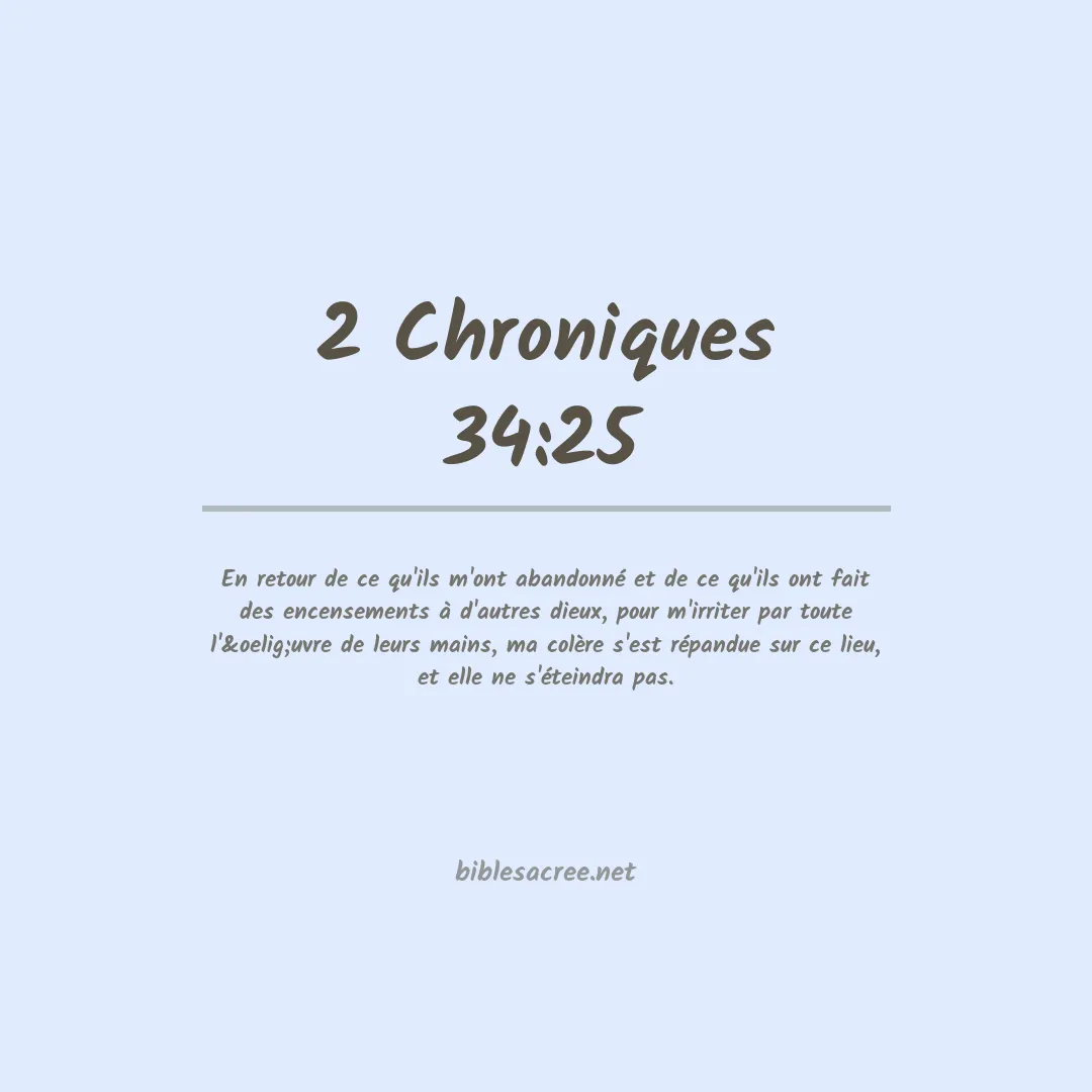 2 Chroniques - 34:25