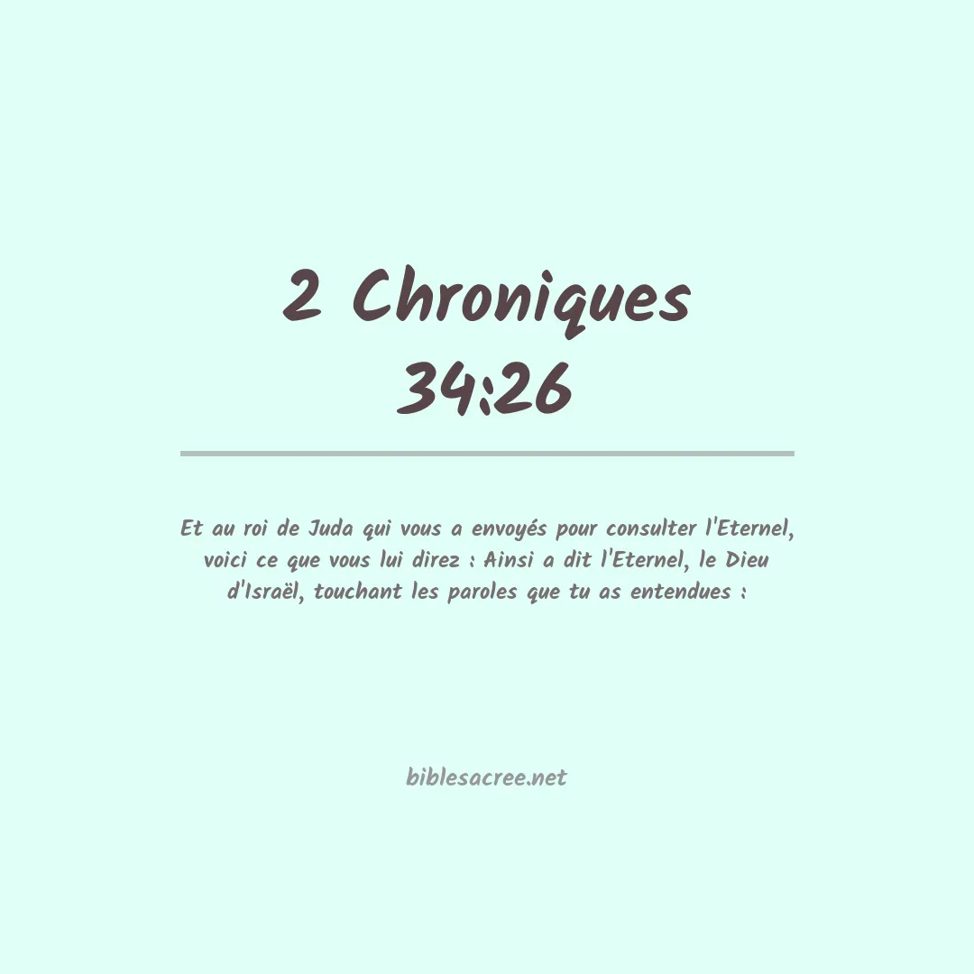2 Chroniques - 34:26