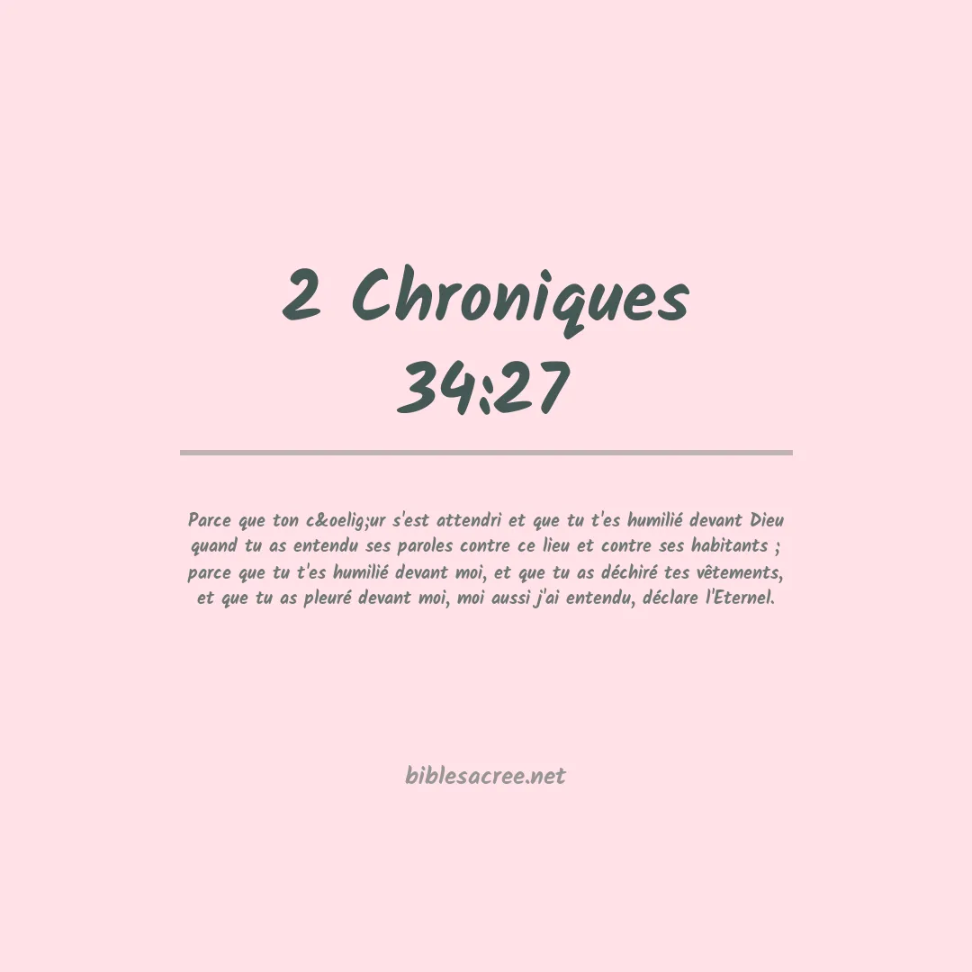 2 Chroniques - 34:27