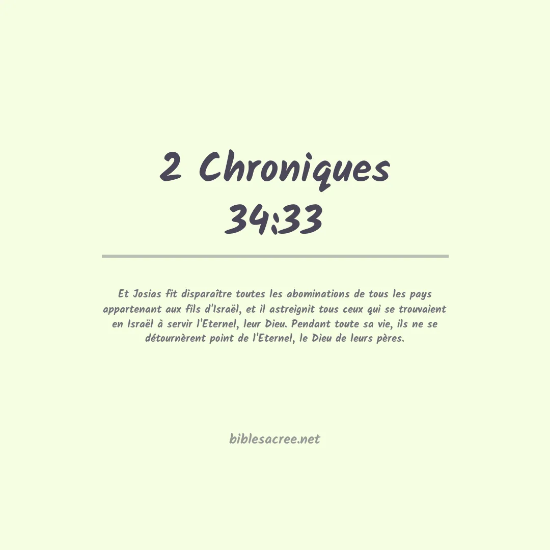 2 Chroniques - 34:33