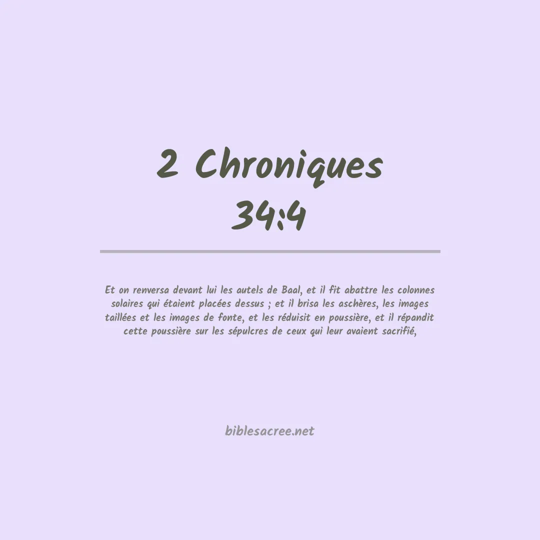 2 Chroniques - 34:4