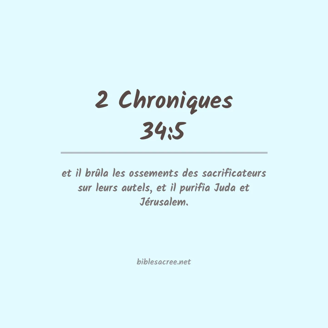 2 Chroniques - 34:5
