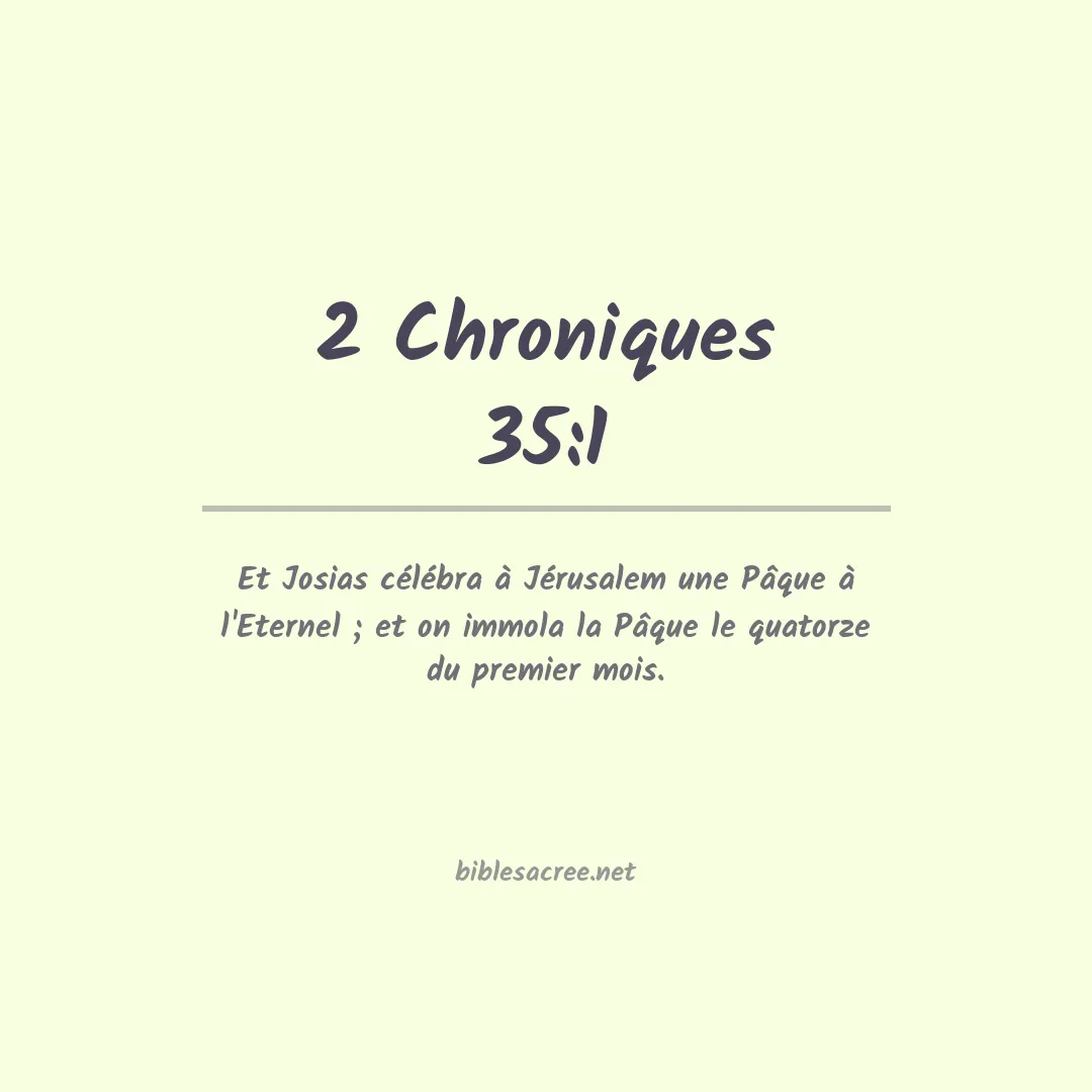 2 Chroniques - 35:1