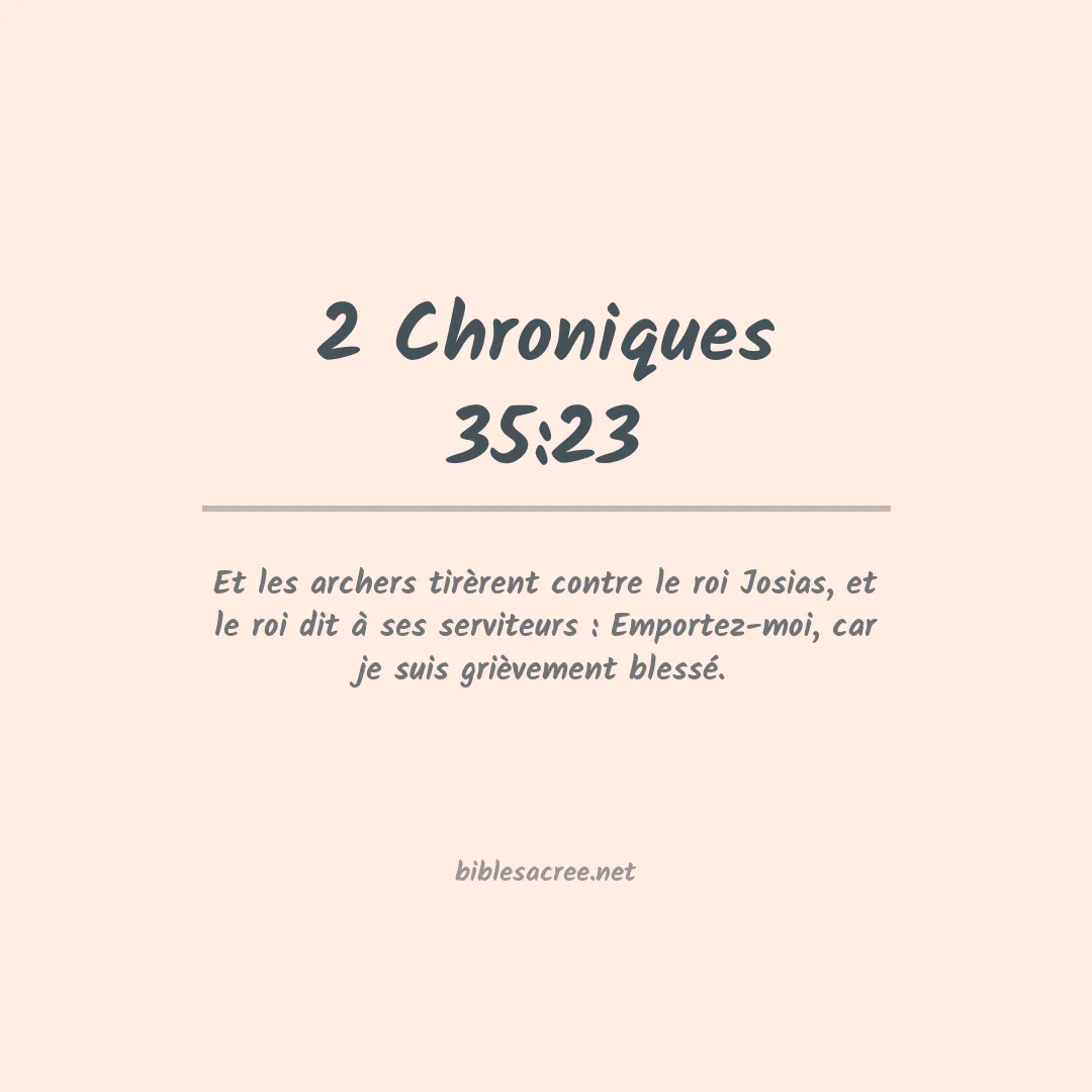 2 Chroniques - 35:23