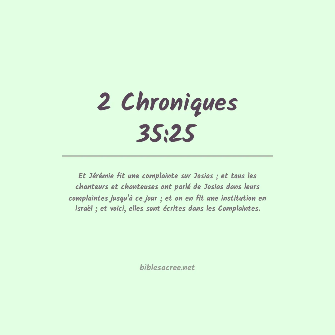 2 Chroniques - 35:25