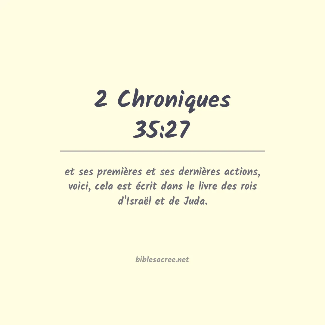 2 Chroniques - 35:27