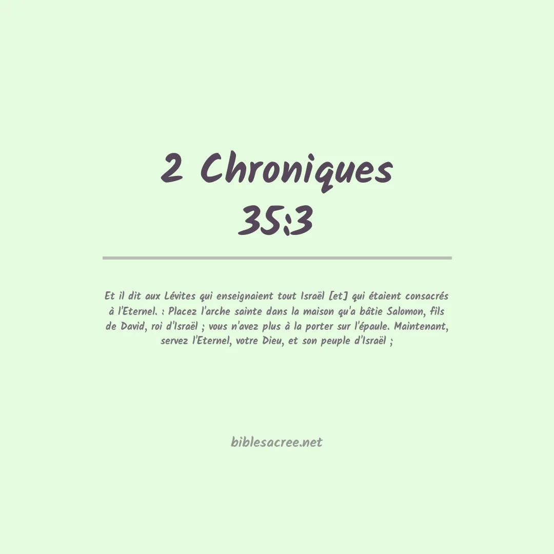 2 Chroniques - 35:3