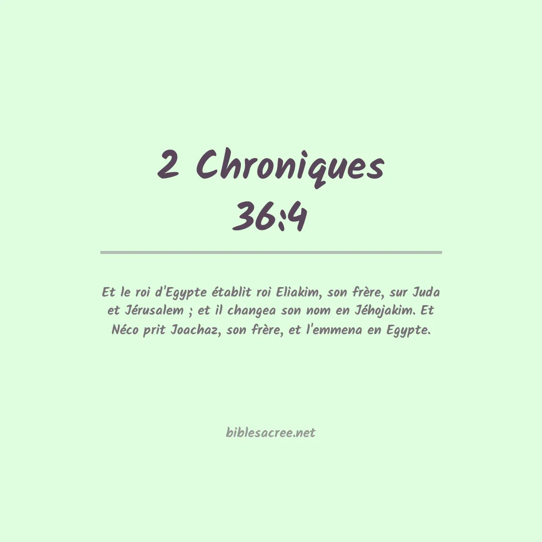 2 Chroniques - 36:4