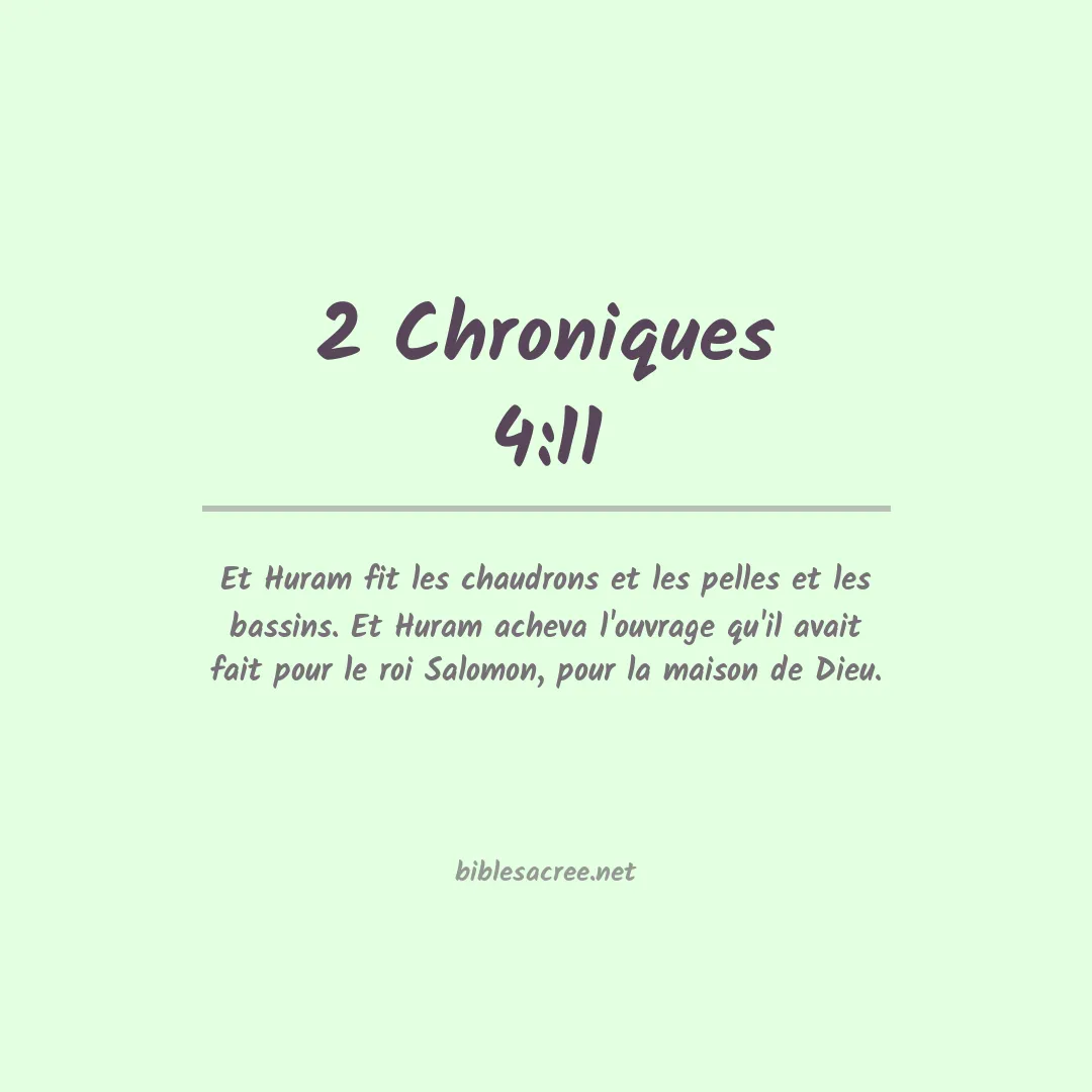 2 Chroniques - 4:11