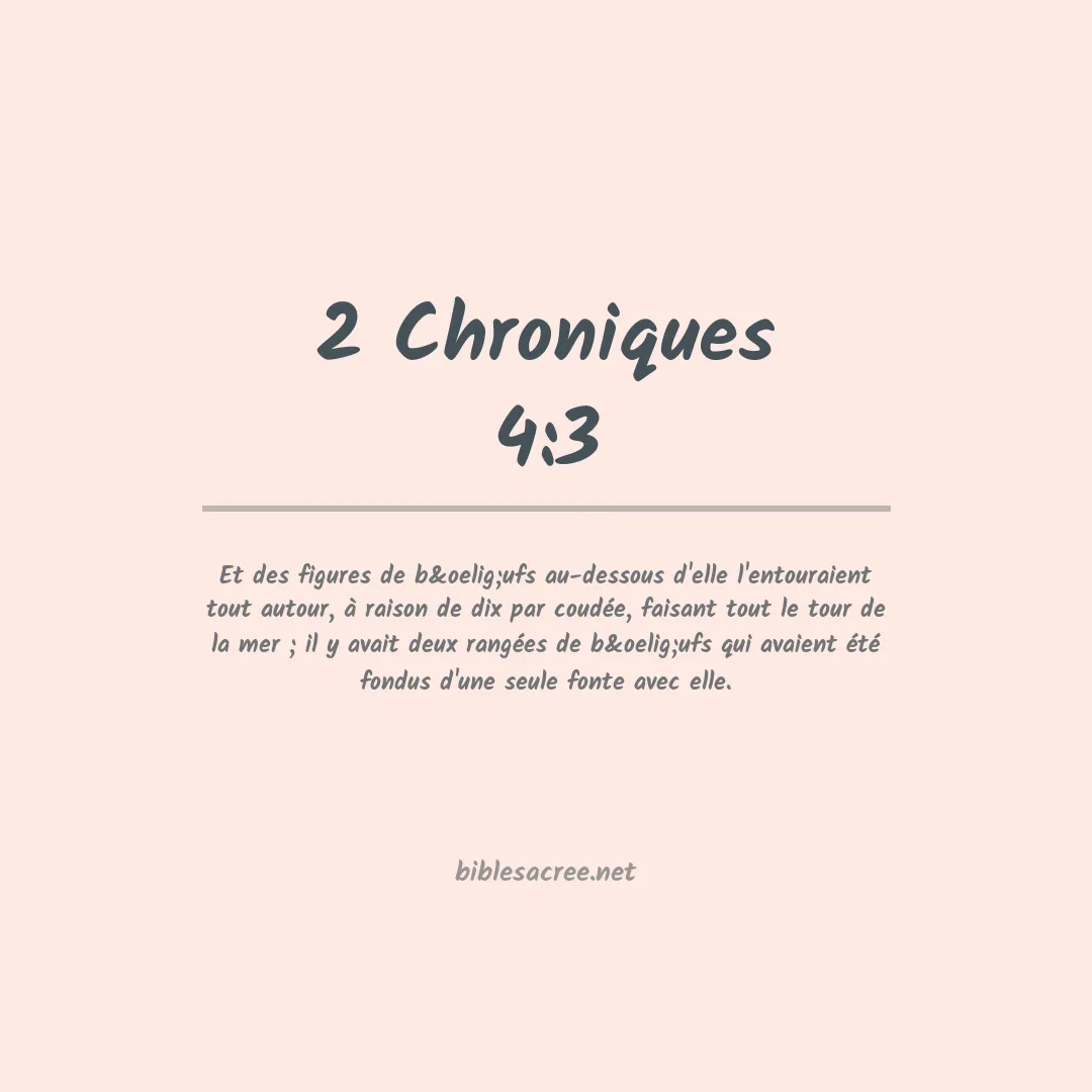 2 Chroniques - 4:3