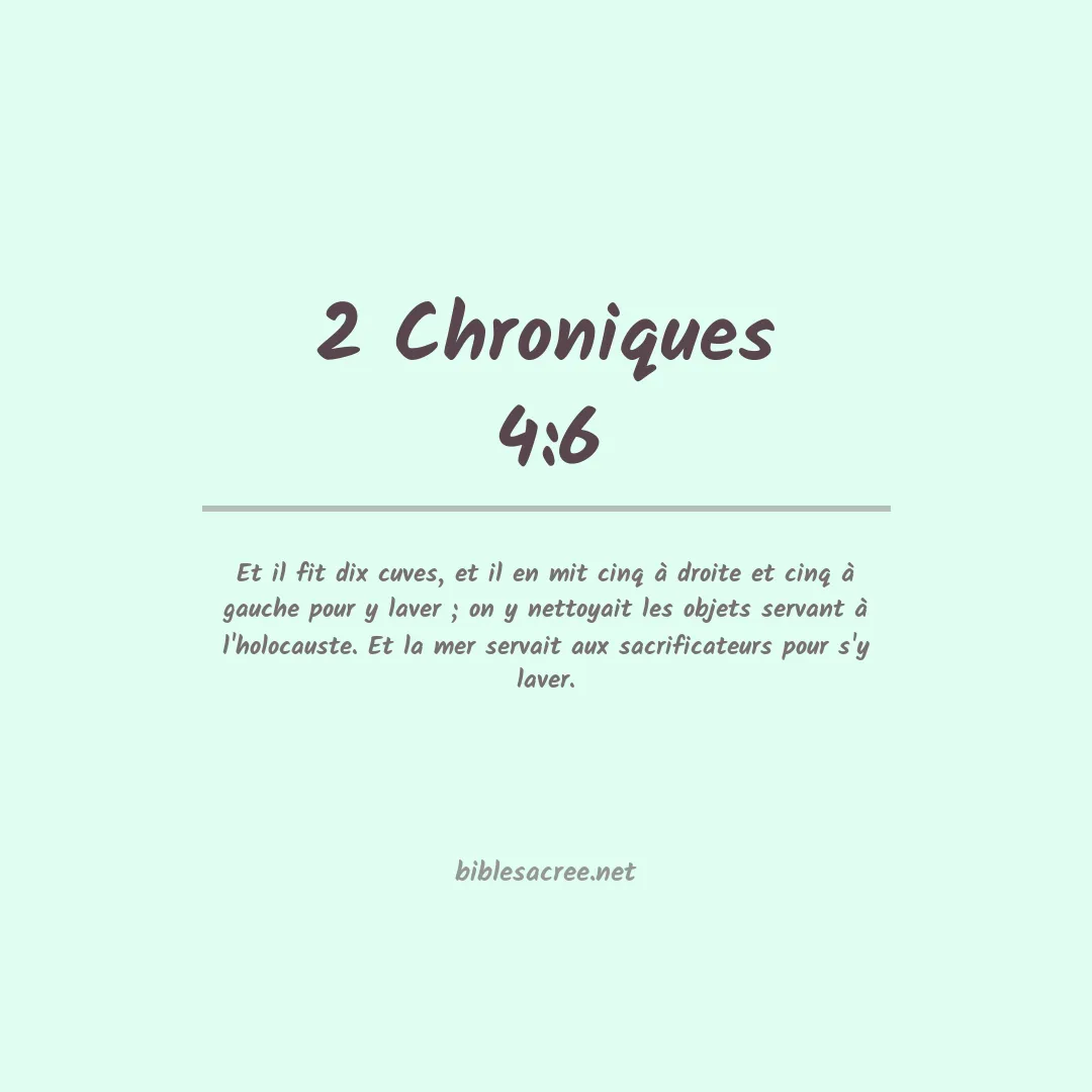 2 Chroniques - 4:6