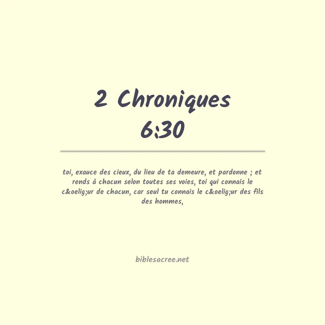 2 Chroniques - 6:30