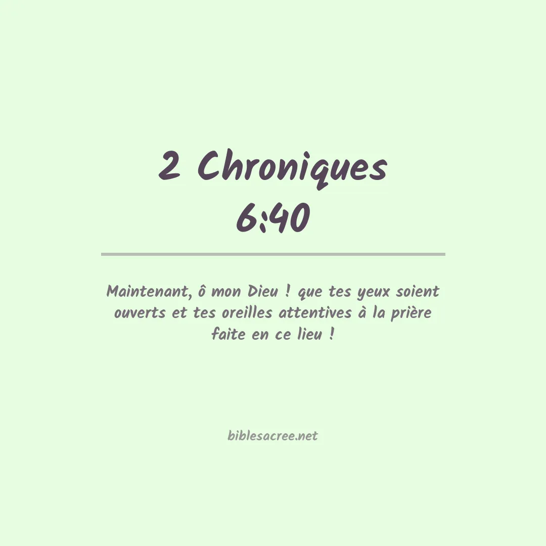 2 Chroniques - 6:40