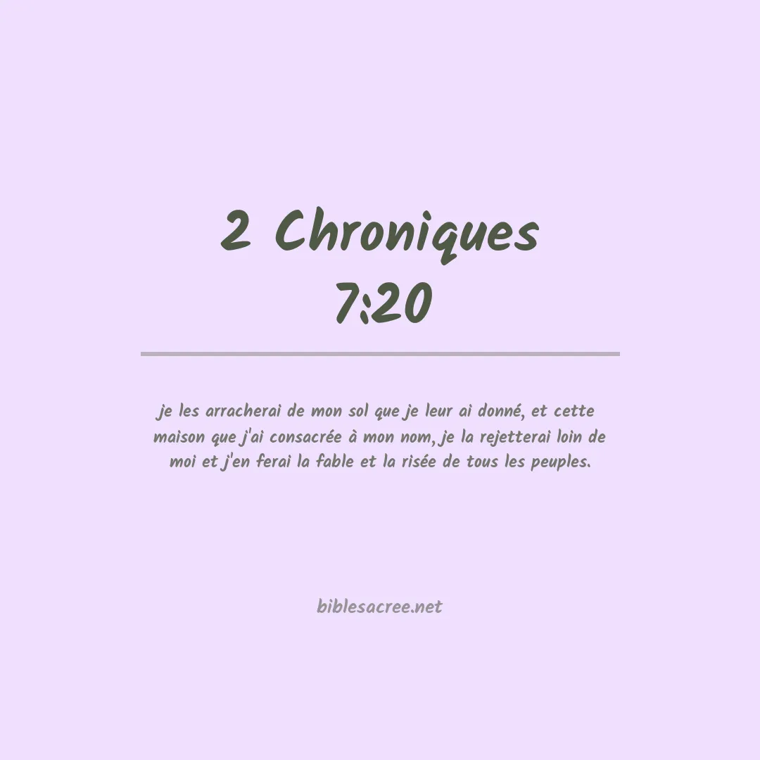 2 Chroniques - 7:20