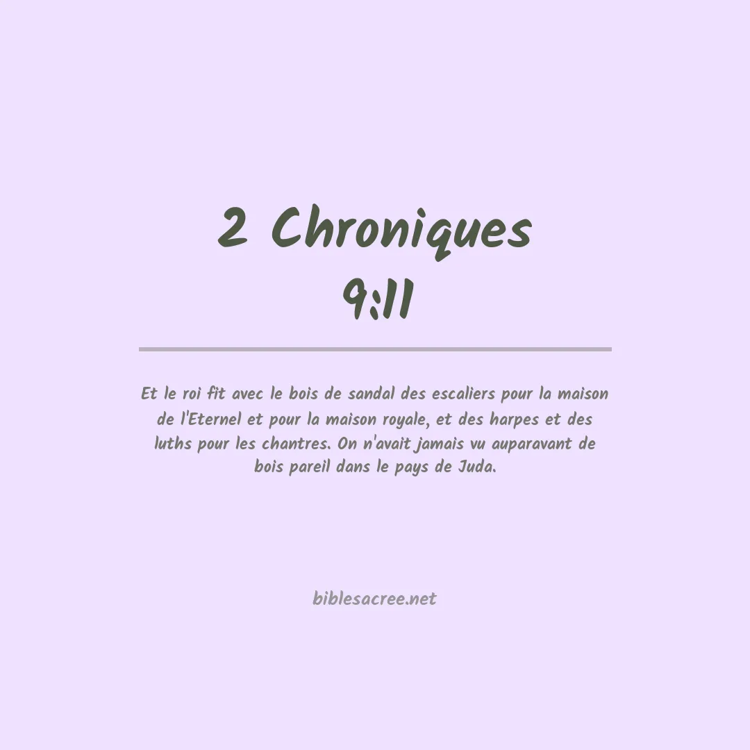 2 Chroniques - 9:11
