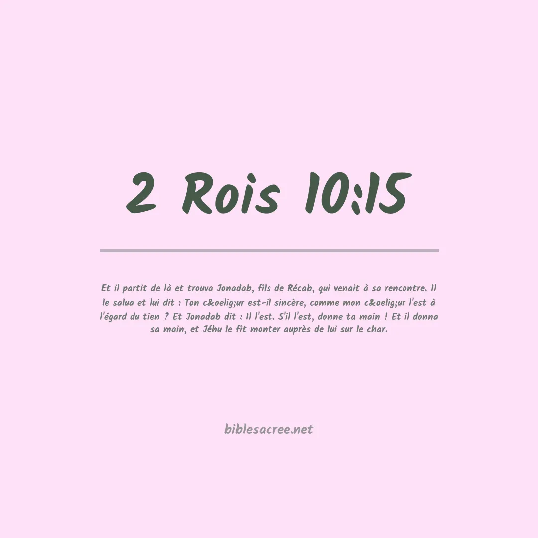 2 Rois - 10:15