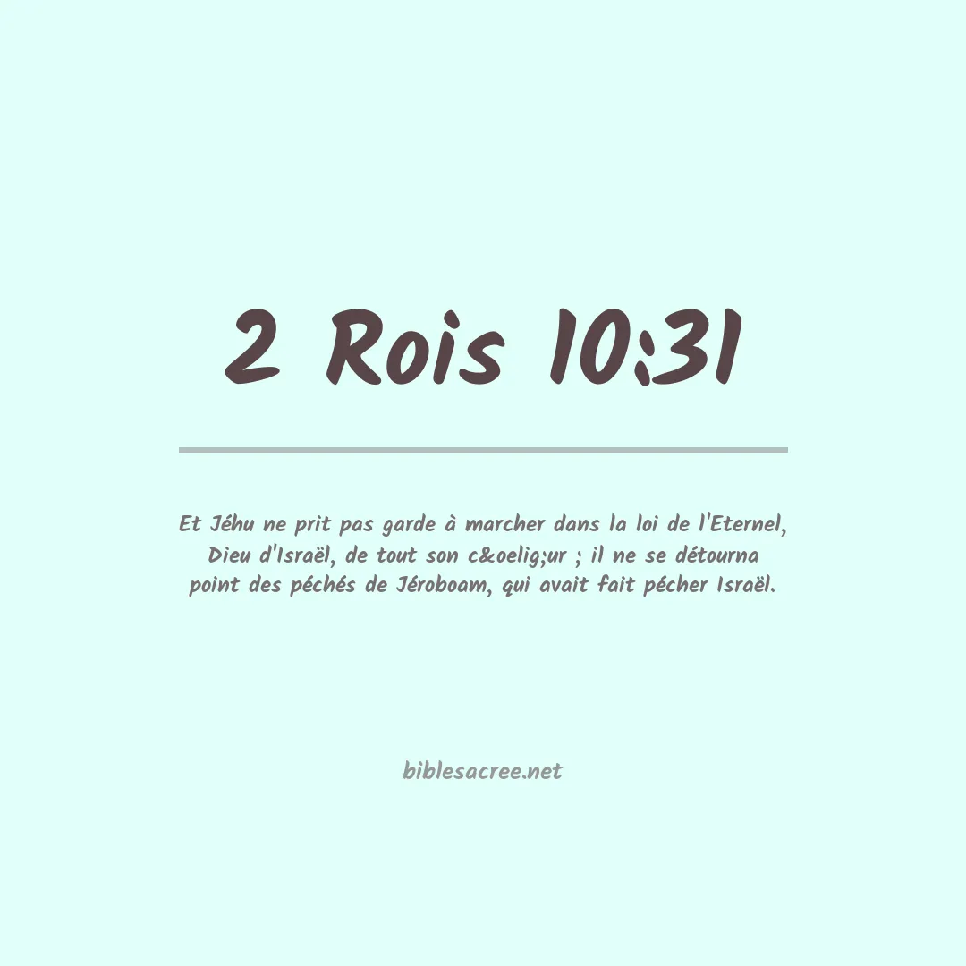 2 Rois - 10:31