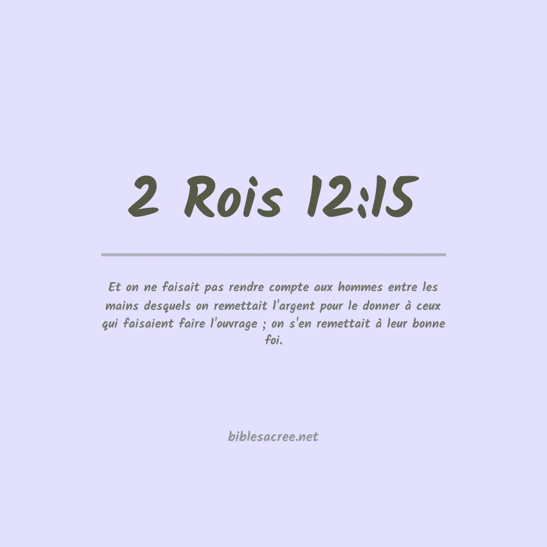 2 Rois - 12:15