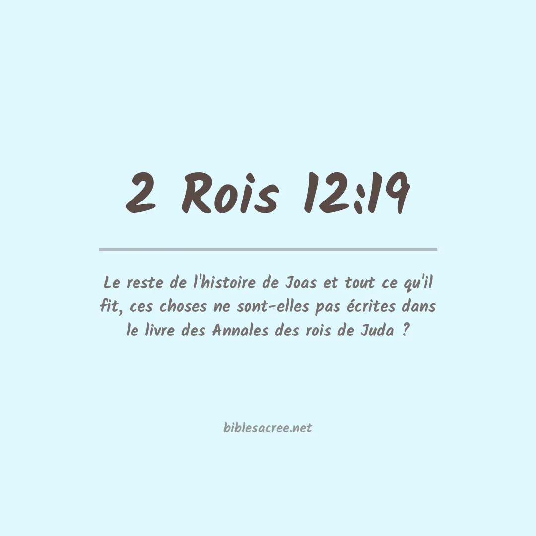 2 Rois - 12:19