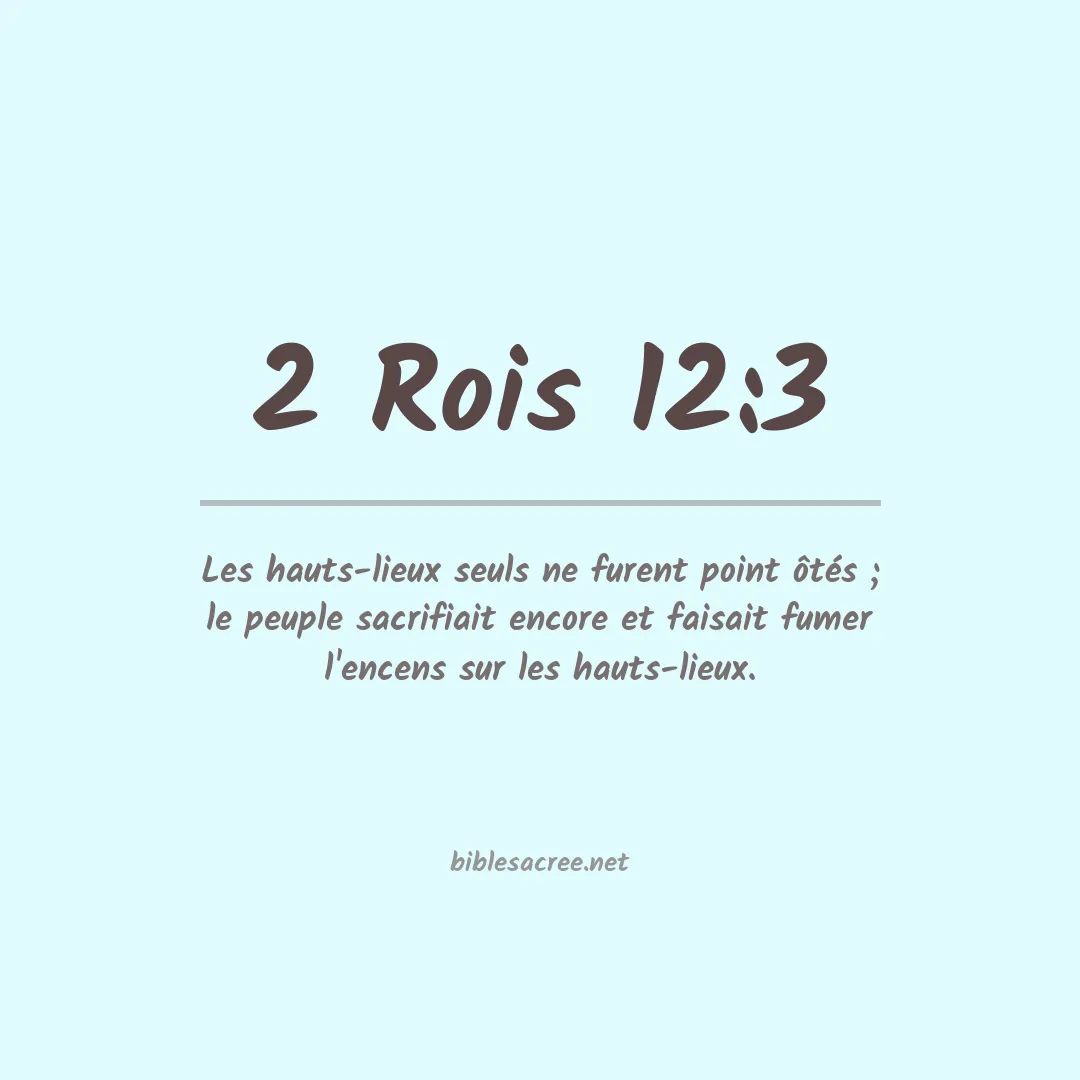 2 Rois - 12:3