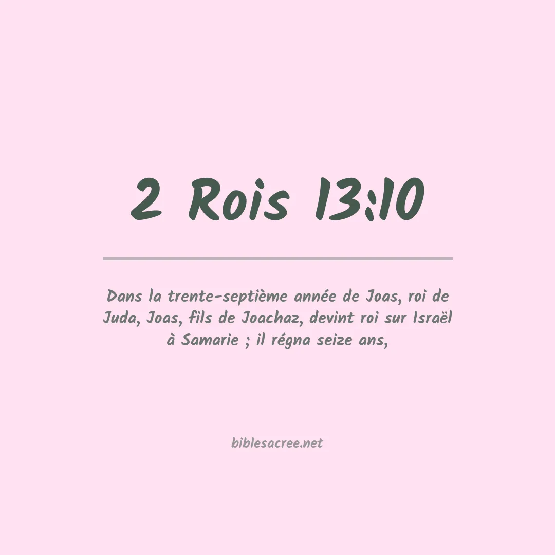 2 Rois - 13:10