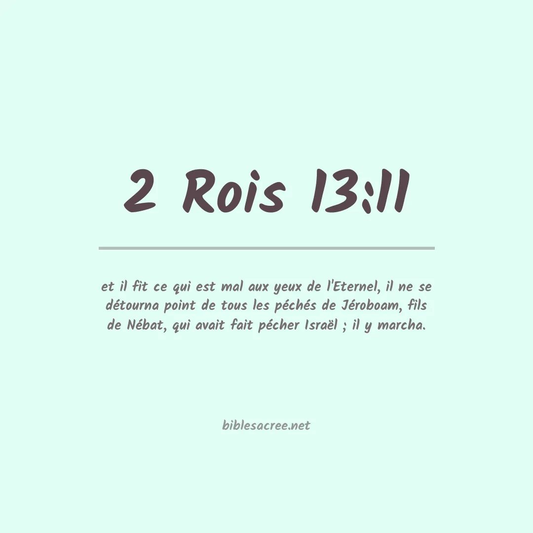 2 Rois - 13:11