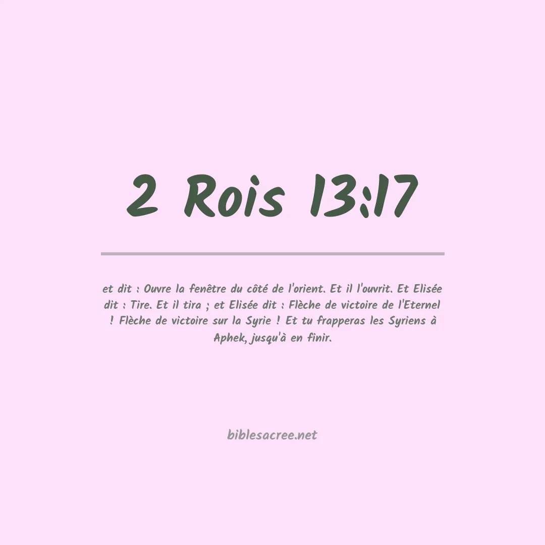 2 Rois - 13:17