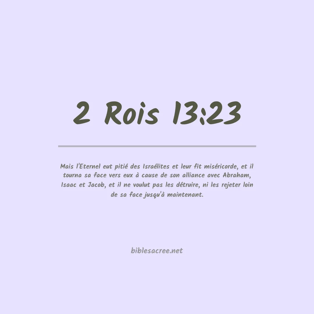 2 Rois - 13:23