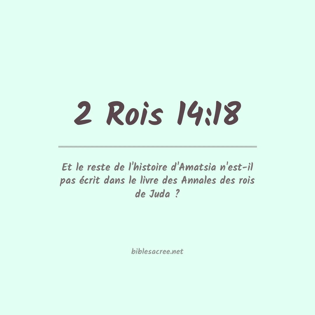2 Rois - 14:18