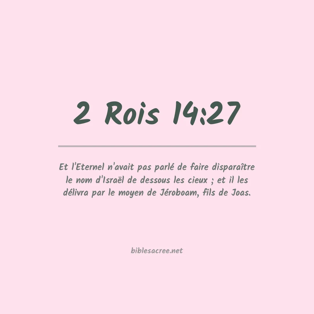 2 Rois - 14:27