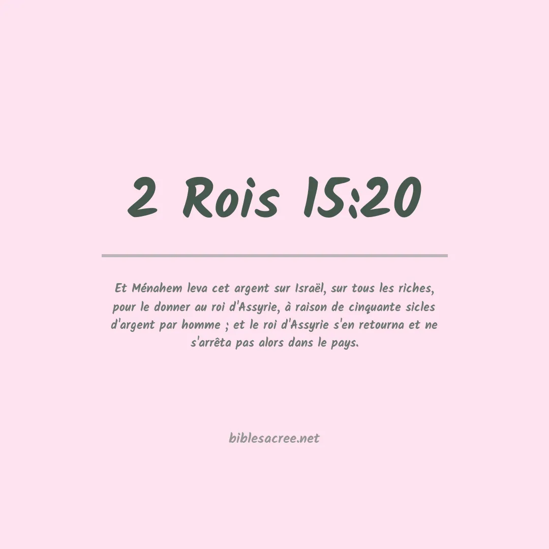 2 Rois - 15:20