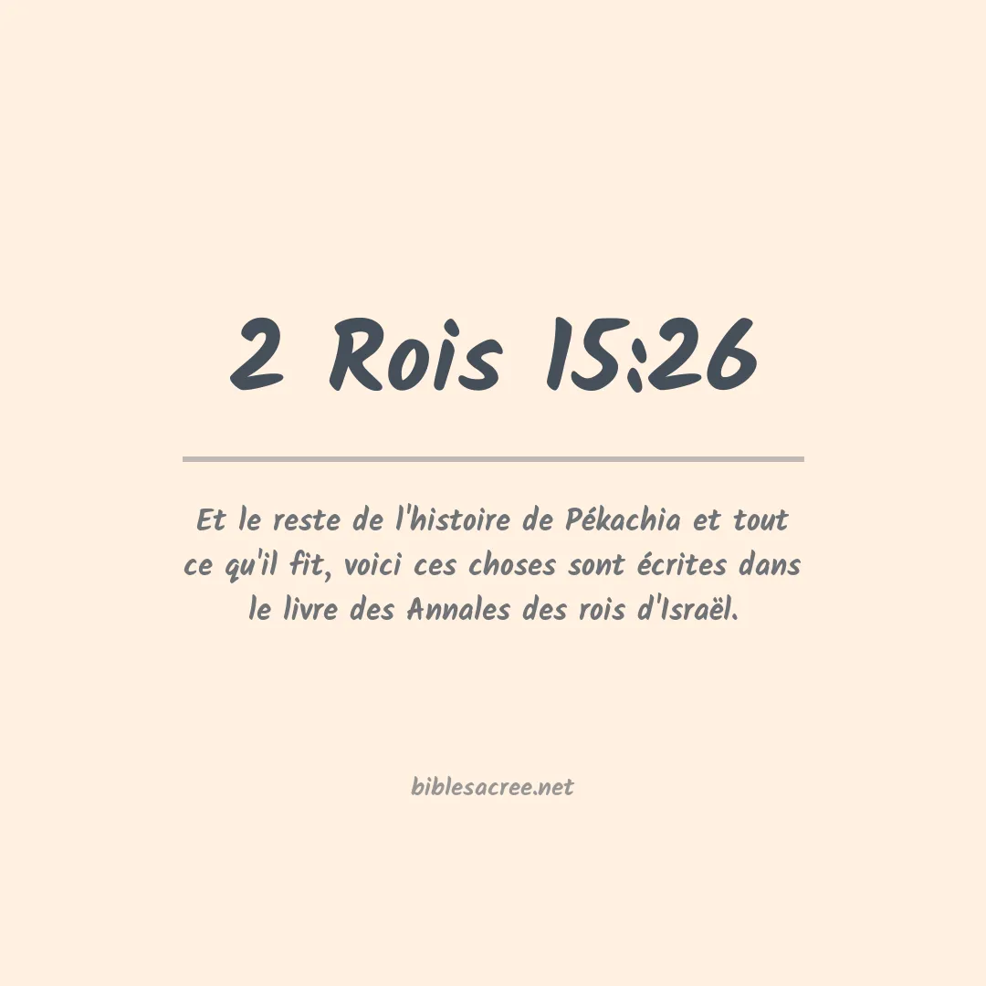 2 Rois - 15:26