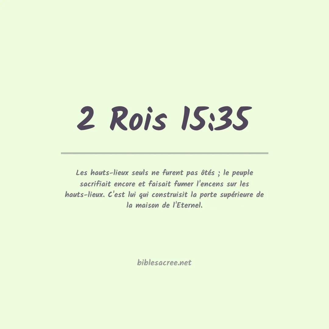2 Rois - 15:35