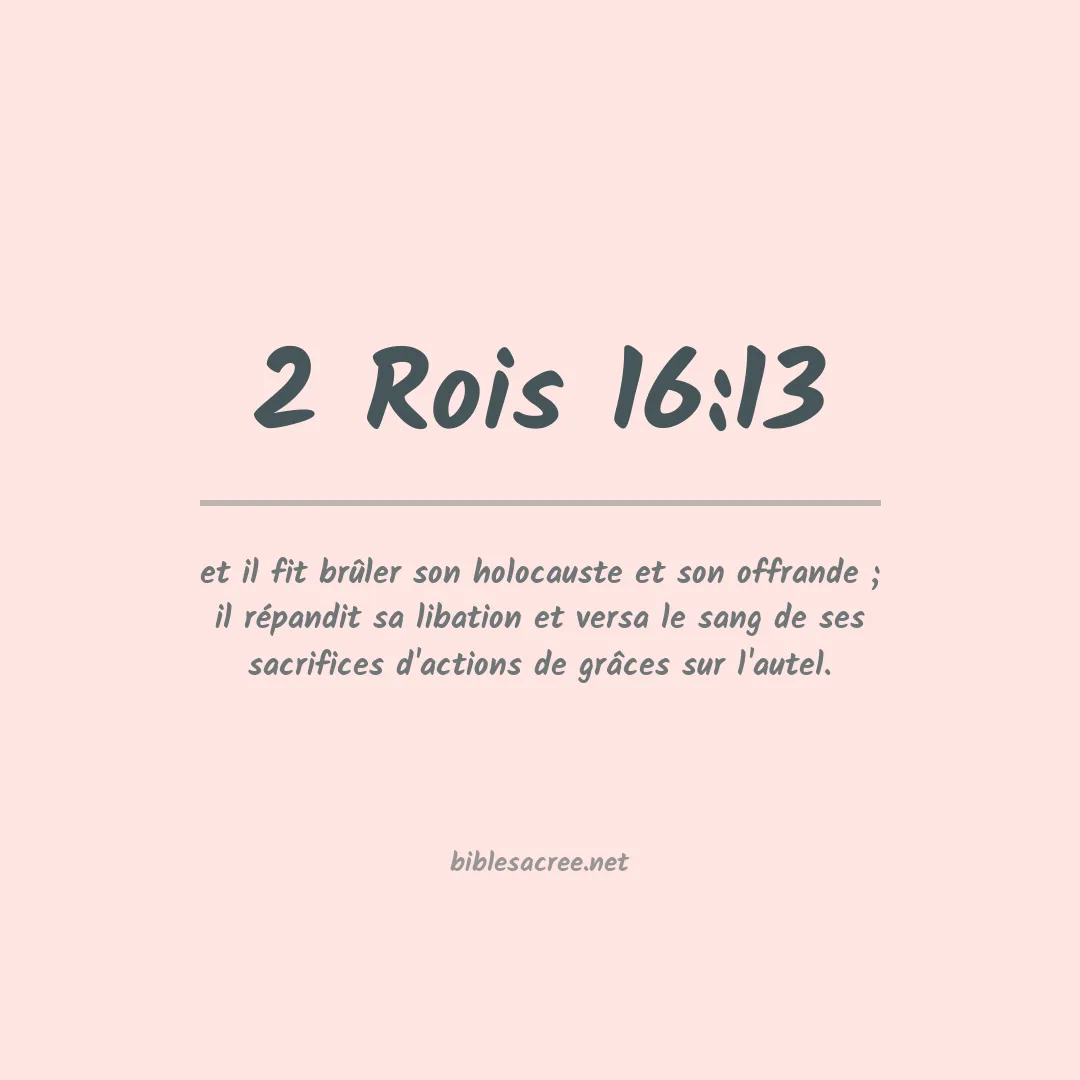 2 Rois - 16:13