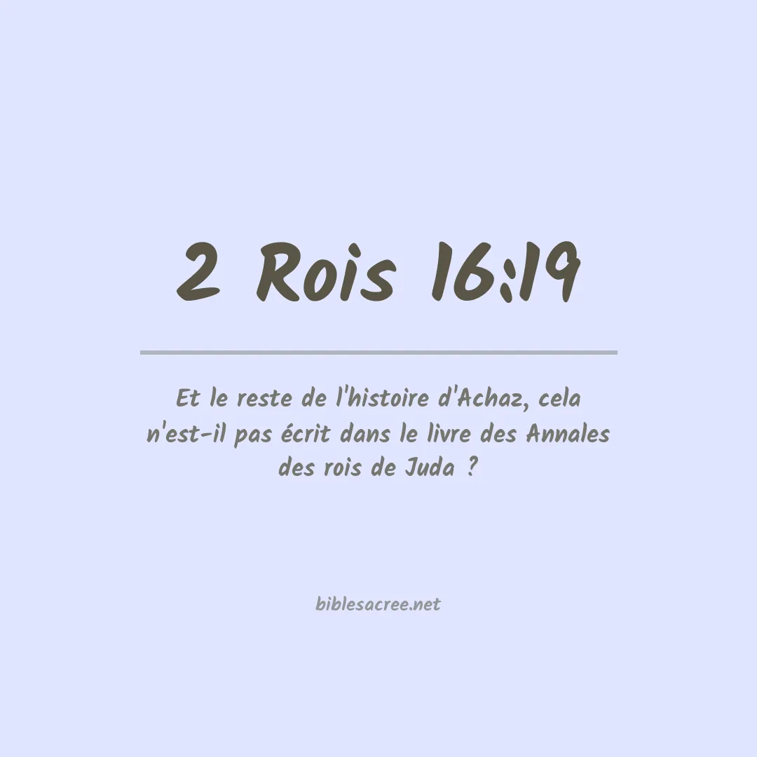 2 Rois - 16:19
