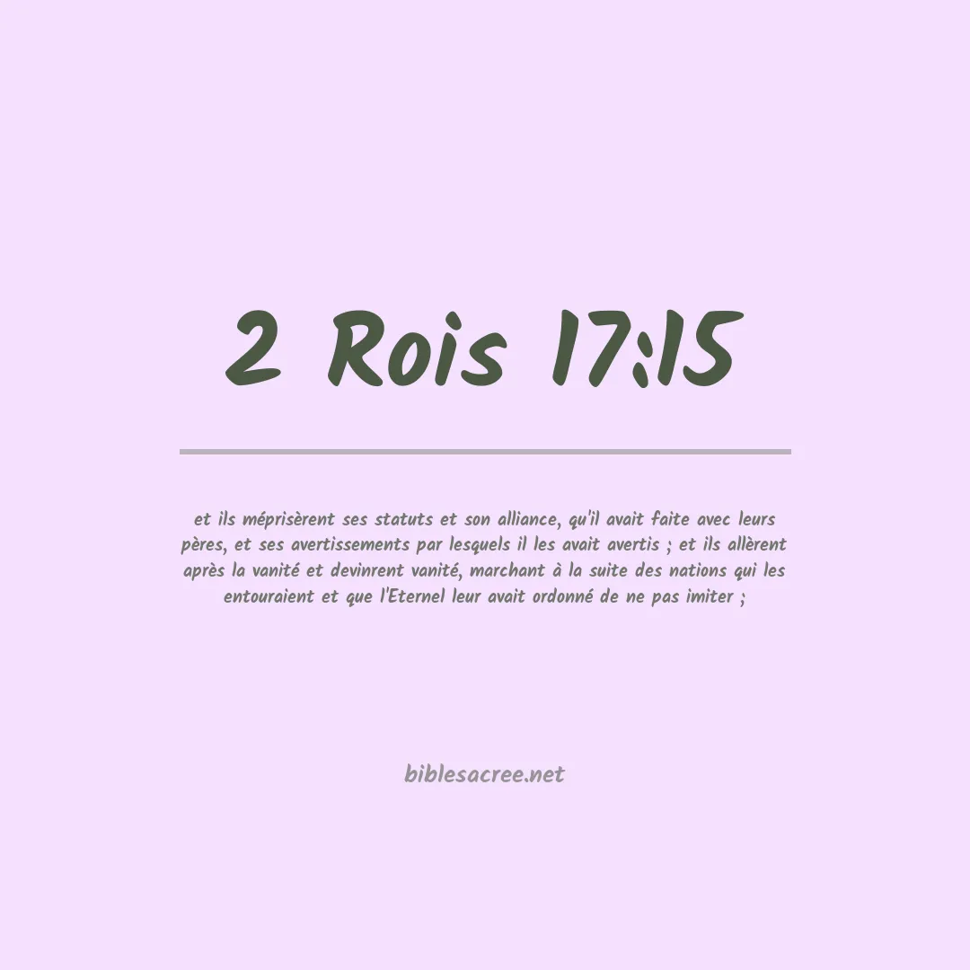 2 Rois - 17:15