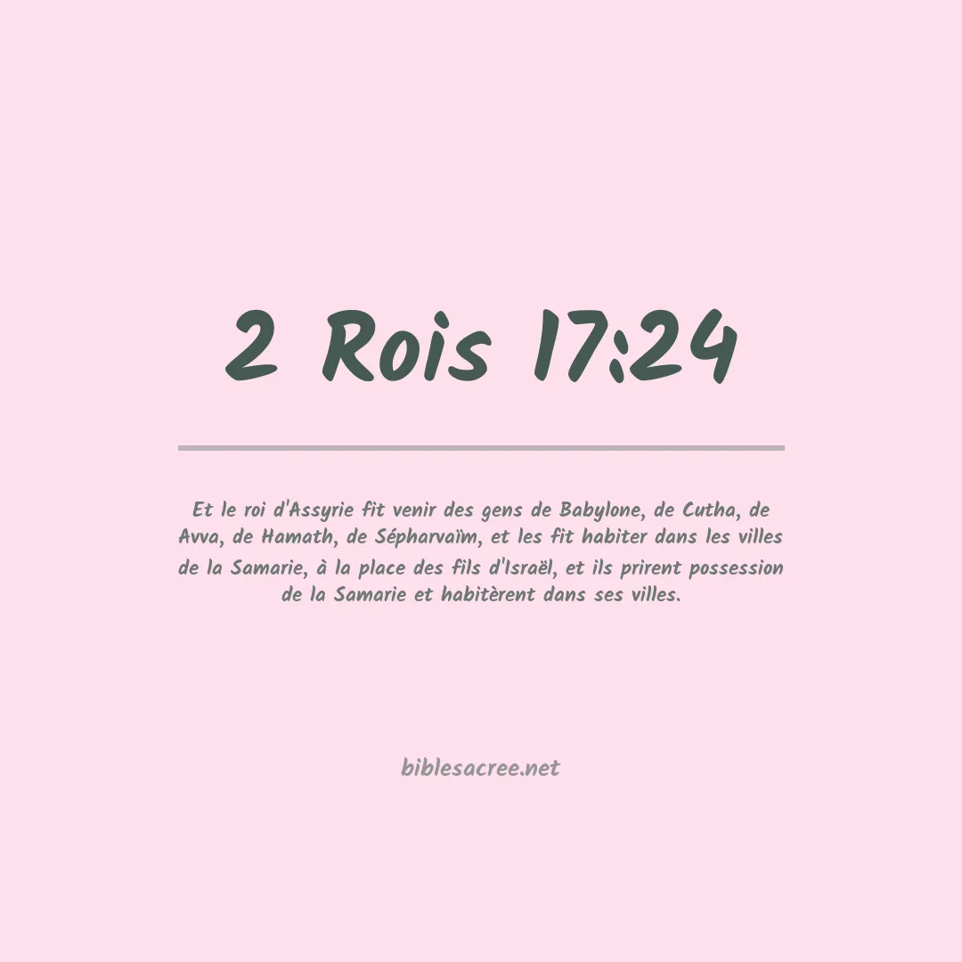 2 Rois - 17:24
