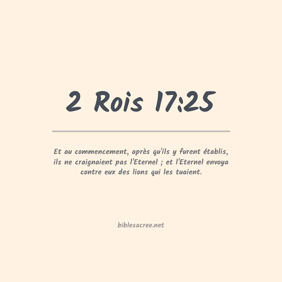 2 Rois - 17:25