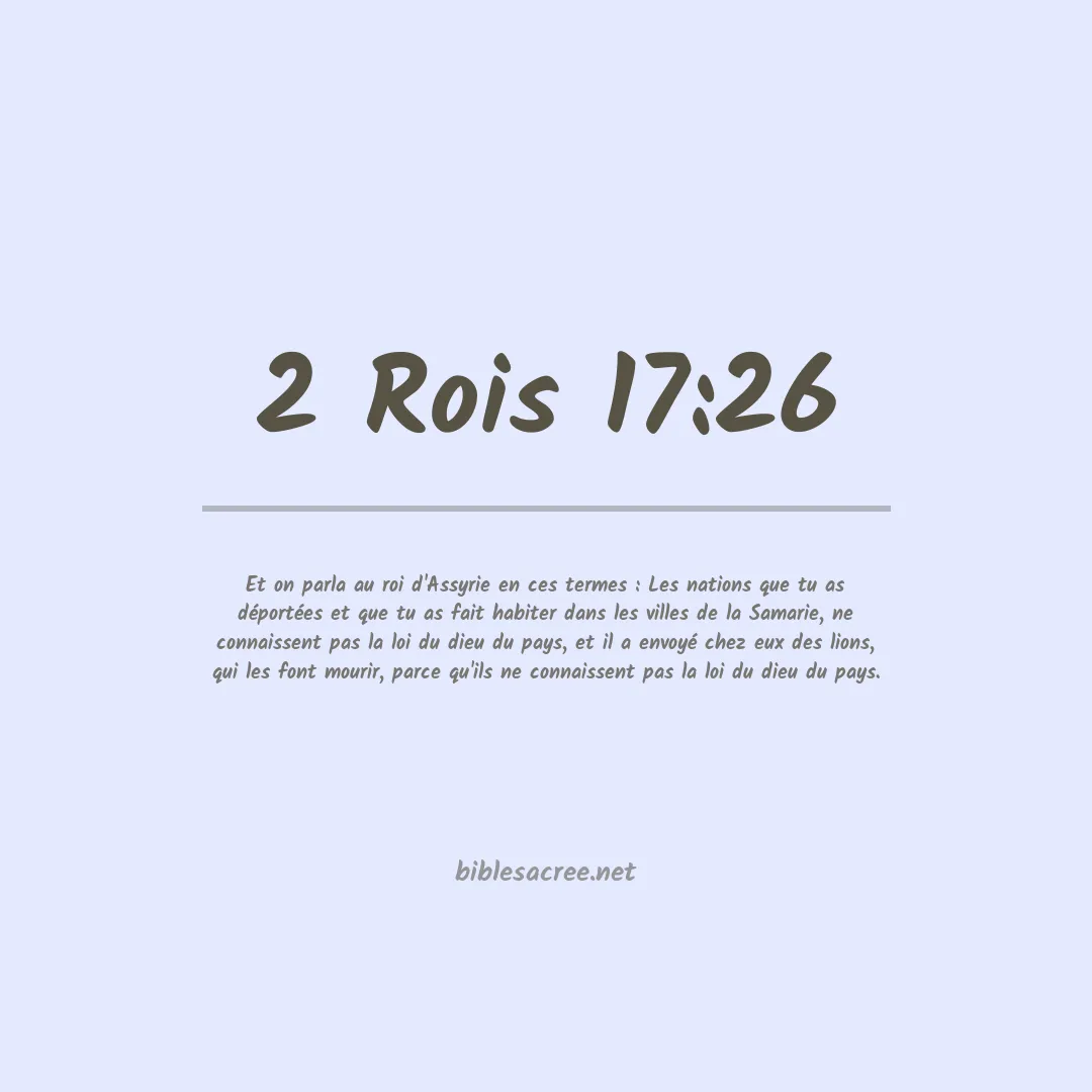 2 Rois - 17:26