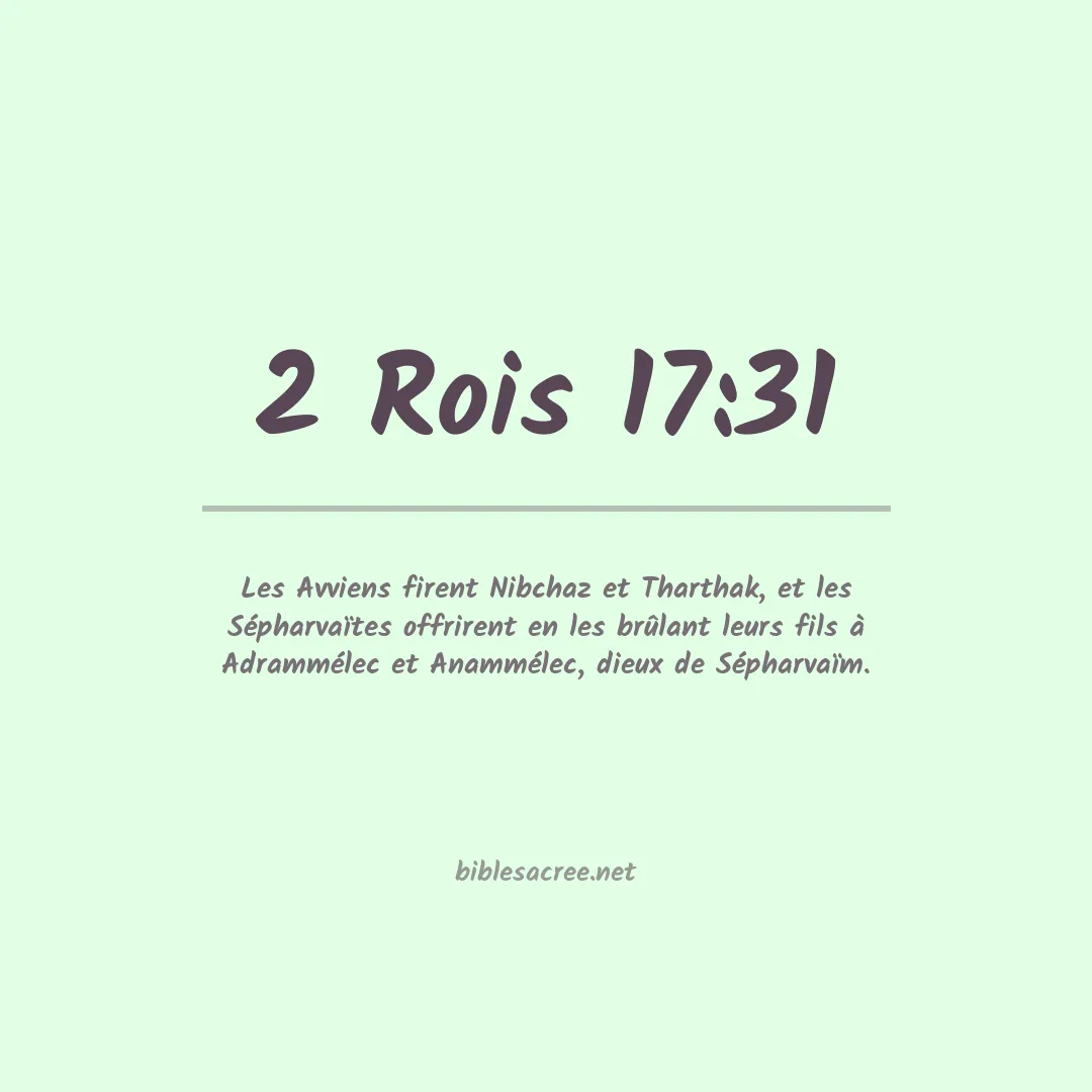 2 Rois - 17:31
