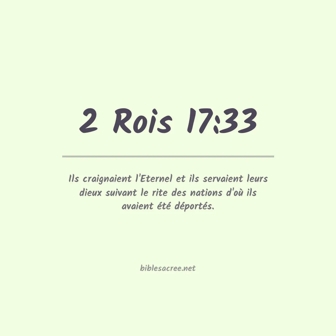 2 Rois - 17:33