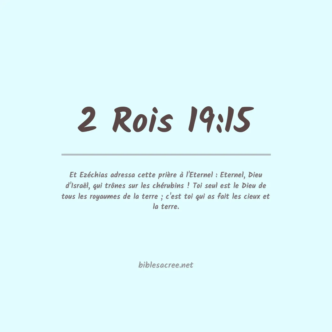 2 Rois - 19:15