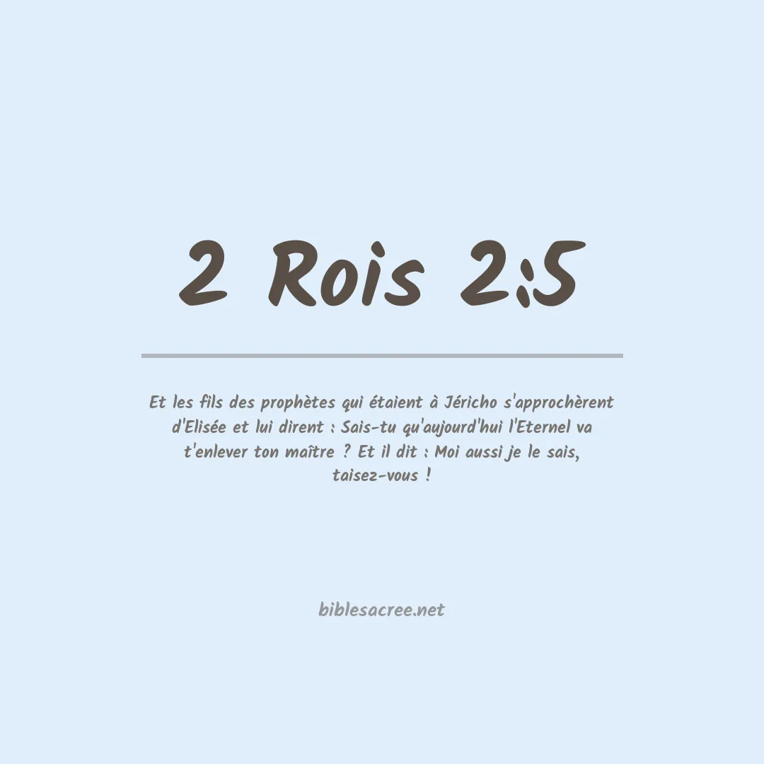 2 Rois - 2:5