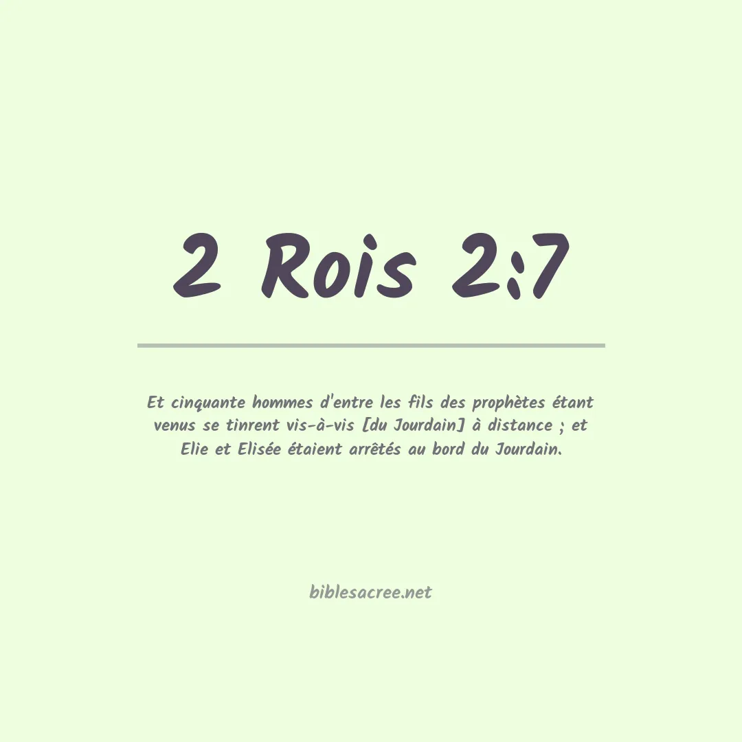 2 Rois - 2:7
