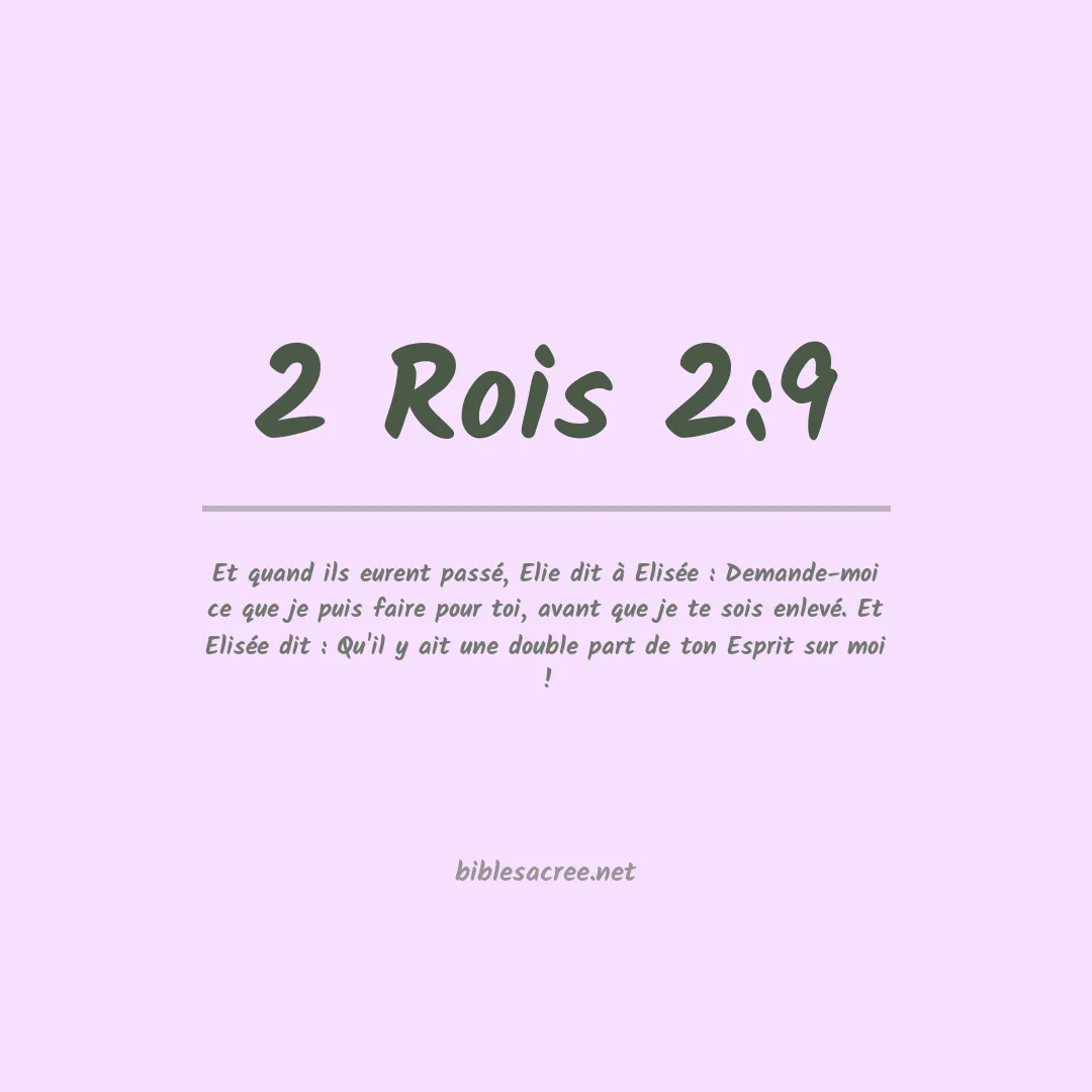 2 Rois - 2:9