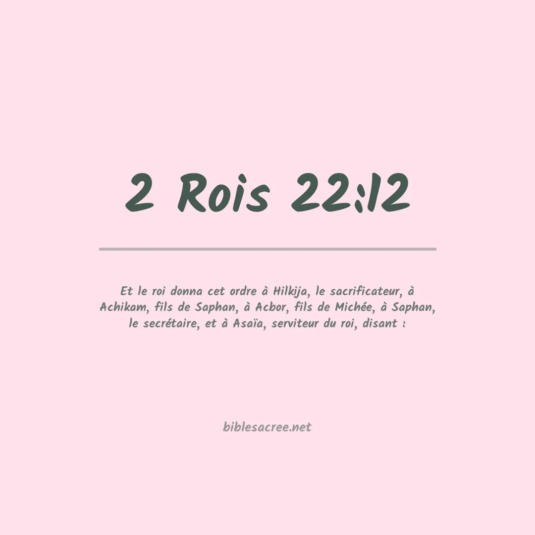 2 Rois - 22:12