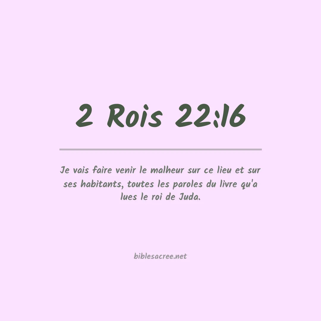 2 Rois - 22:16
