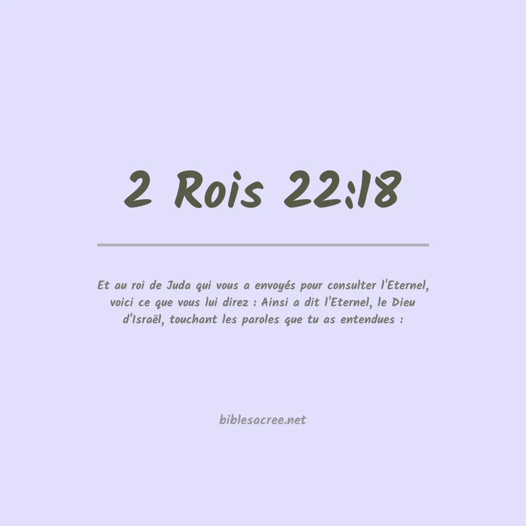 2 Rois - 22:18